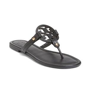Tory Burch Miller Sandals Black Size 7.5 NWT